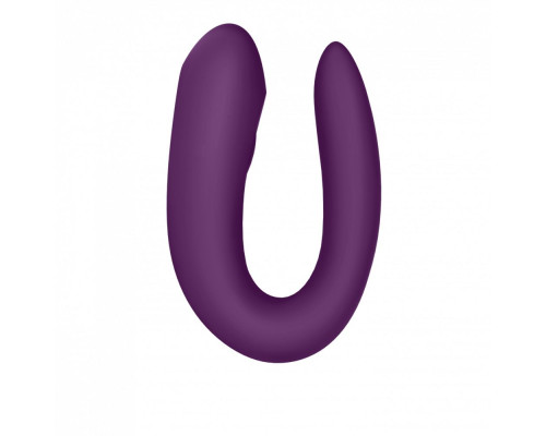 Фиолетовый вибратор для пар Double Joy с управлением через приложение