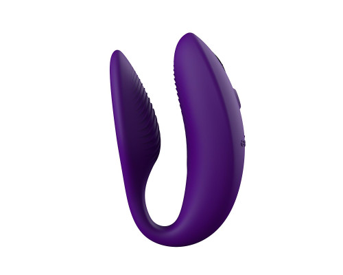 Фиолетовый U-образный вибратор для пар We-Vibe Sync 2
