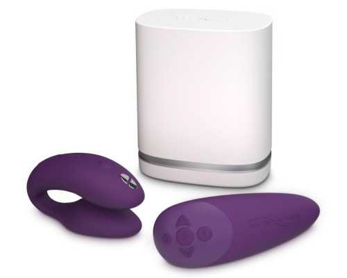 Фиолетовый вибратор для пар We-Vibe Chorus