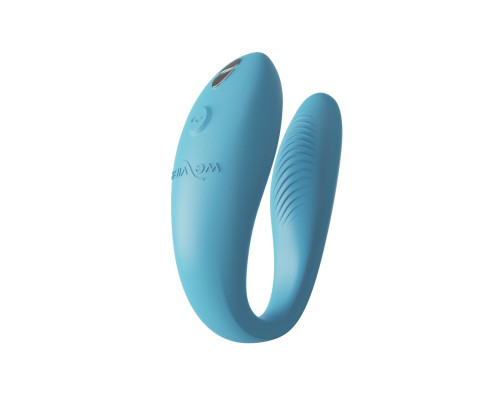 Бирюзовый вибромассажер для пар We-Vibe Sync Go