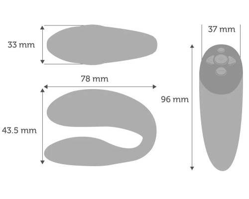 Коралловый вибратор для пар We-Vibe Chorus