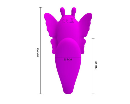 Лиловый вибромассажер для пар Chimera с пультом ДУ