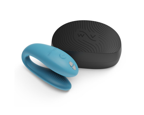 Бирюзовый вибромассажер для пар We-Vibe Sync Go