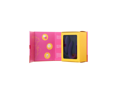 Фиолетовый вибратор для пар Satisfyer Double Plus Remote с пультом ДУ