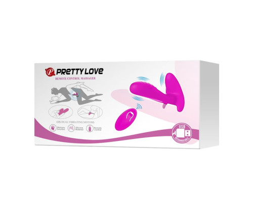 Лиловый мультифункциональный вибратор Remote Control Massager