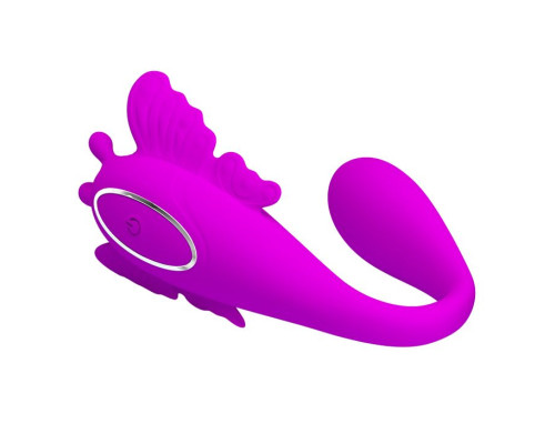 Лиловый вибромассажер для пар Chimera с пультом ДУ