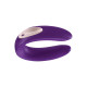 Фиолетовый вибратор для пар Satisfyer Double Plus Remote с пультом ДУ