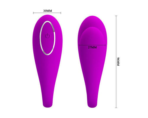 Лиловый вибратор для пар Algernon с пультом ДУ