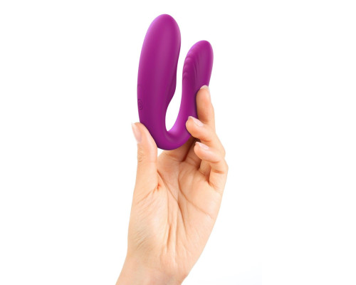 Лиловый вибратор для пар Match Up Couple Vibrator with Remote Control