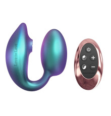 Бирюзовый вибратор для пар Wonderlover