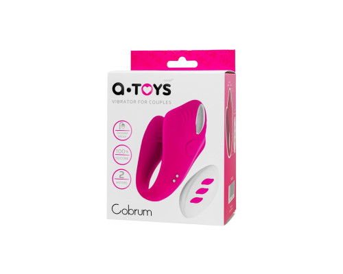 Розовый вибратор для пар Cobrum с пультом ДУ