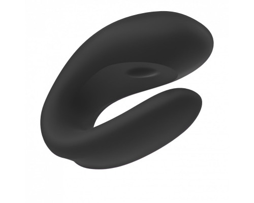 Черный вибратор для пар Double Joy с управлением через приложение