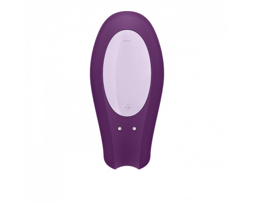 Фиолетовый вибратор для пар Double Joy с управлением через приложение