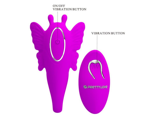Лиловый вибромассажер для пар Chimera с пультом ДУ