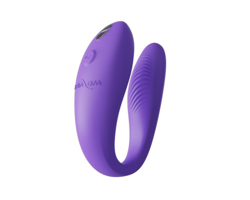 Фиолетовый вибромассажер для пар We-Vibe Sync Go