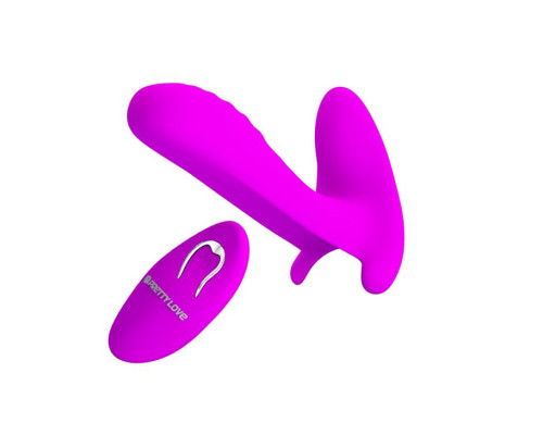 Лиловый мультифункциональный вибратор Remote Control Massager
