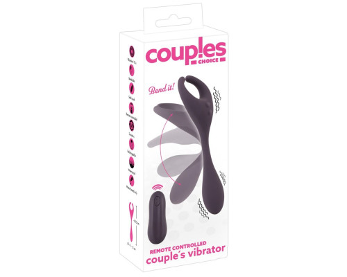 Фиолетовый универсальный вибратор Remote Controlled Couples Vibrator