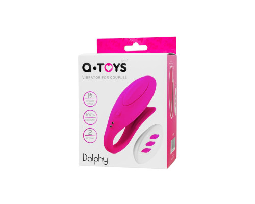 Розовый вибратор для пар Dolphy с пультом ДУ