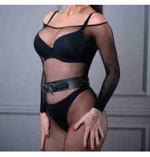 Черный кожаный пояс Sex Game