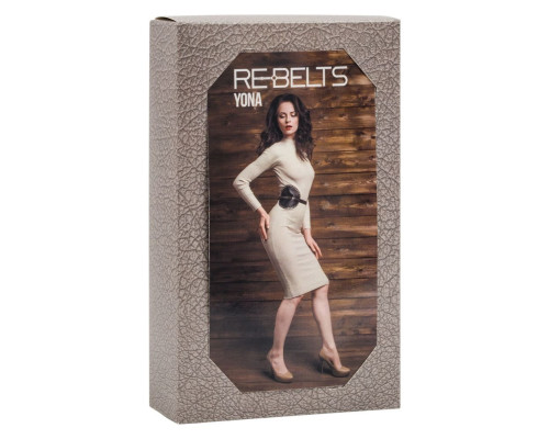 Пояс с клёпками Yona Black