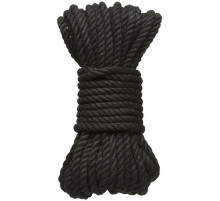 Черная верёвка для связывания и фиксации Bind Tie - 9,14 м.