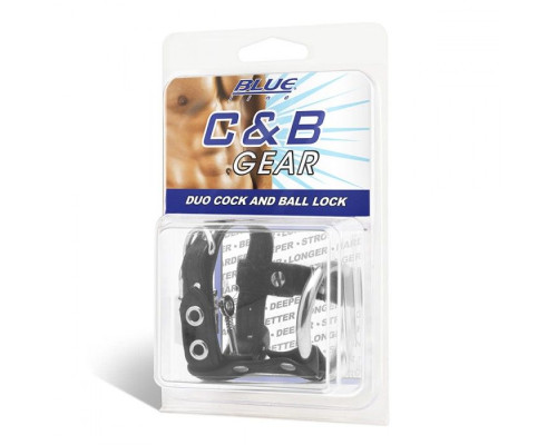 Утяжка на пенис на замочке Duo Cock And Ball Lock