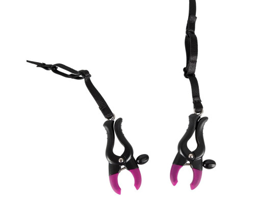 Трусики с зажимами для половых губ и бусинками для массажа промежности