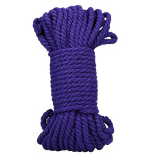 Фиолетовая верёвка для связывания и фиксации Bind Tie - 15,24 м.