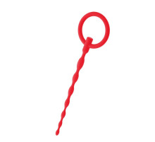 Красный уретральный плаг с кольцом