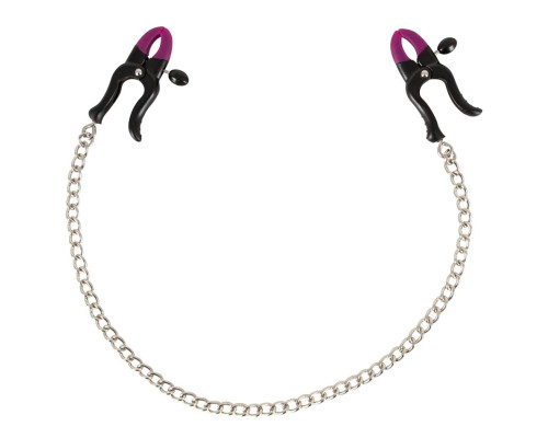 Зажимы на соски Silicone Nipple Clamps с цепочкой