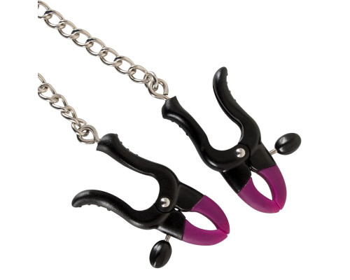 Зажимы на соски Silicone Nipple Clamps с цепочкой