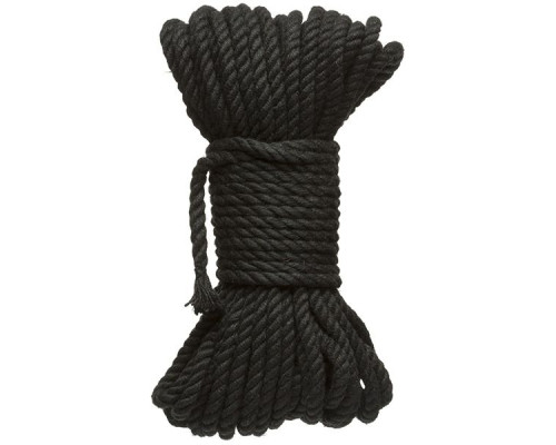 Черная верёвка для связывания и фиксации Bind Tie - 15,24 м.