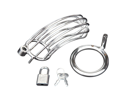 Металлическая клетка Prisoner Cock Сage с замком