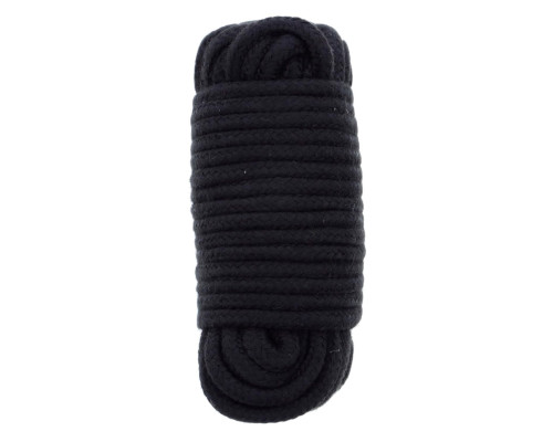Черная веревка для связывания BONDX LOVE ROPE - 10 м.