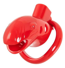 Красный мужской пояс верности из пластика