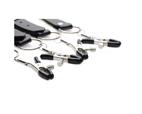 Ремни с зажимами для половых губ Spread Labia Spreader Straps with Clamps