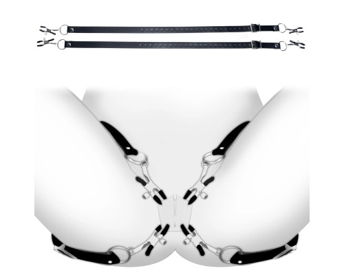 Ремни с зажимами для половых губ Spread Labia Spreader Straps with Clamps