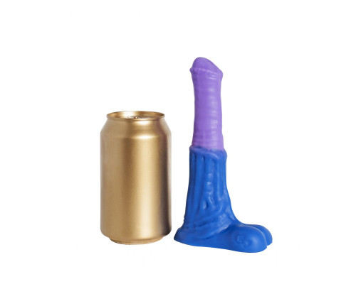 Сине-сиреневый фаллоимитатор  Пегас Mini  - 17 см.