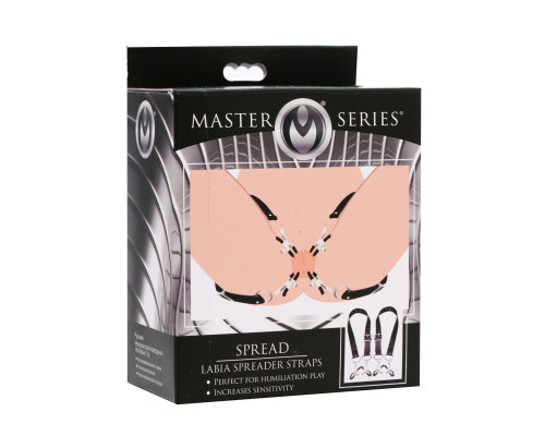 Ремни с зажимами для половых губ Spread Labia Spreader Straps with Clamps
