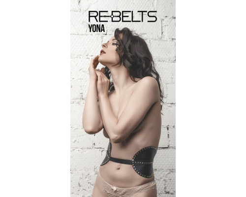 Пояс с клёпками Yona Black