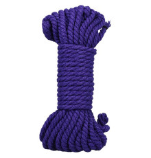 Фиолетовая верёвка для связывания и фиксации Bind Tie - 9,14 м.