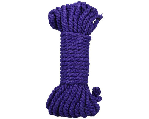 Фиолетовая верёвка для связывания и фиксации Bind Tie - 9,14 м.