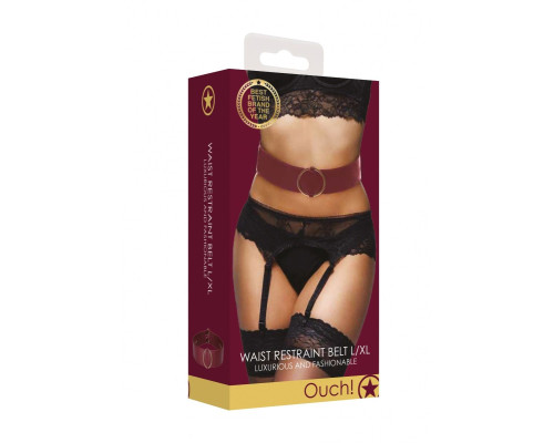 Бордовый ремень Halo Waist Belt - размер L-XL