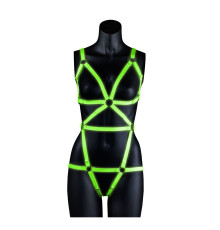 Люминесцентная сбруя на тело размера L-XL