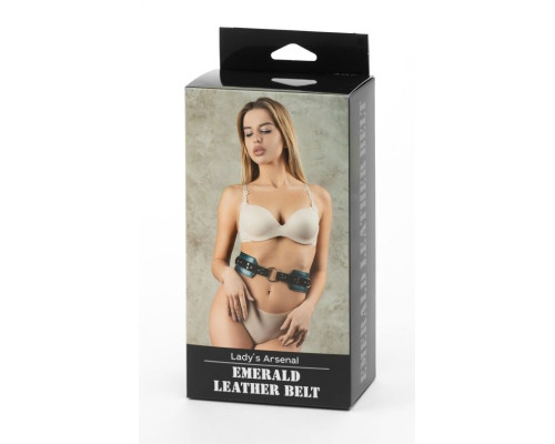 Изумрудный пояс Ladys Arsenal с колечками для крепления