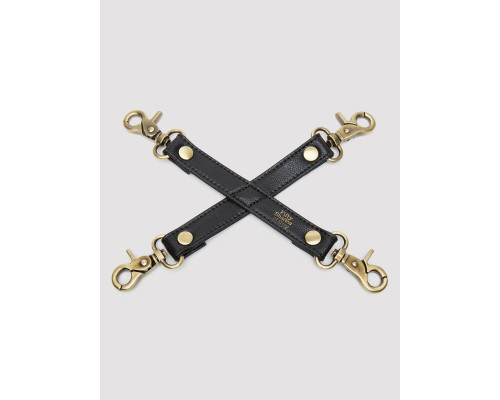 Черный фиксатор для манжет Bound to You Faux Leather Hogtie