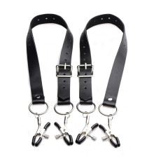 Ремни с зажимами для половых губ Spread Labia Spreader Straps with Clamps