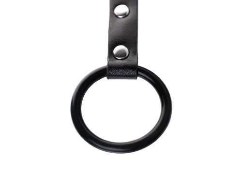 Черно-серебристые зажимы для сосков с кольцом для пениса TOYFA Metal