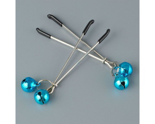 Зажимы на соски с колокольчиками на конце