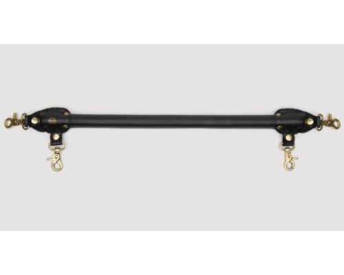 Черная распорка для ног Bound to You Faux Leather Spreader Bar - 50,8 см.
